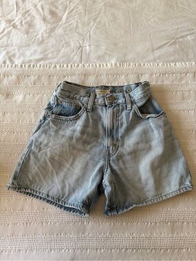 Levi’s Light Blue High-Waist Denim Shorts